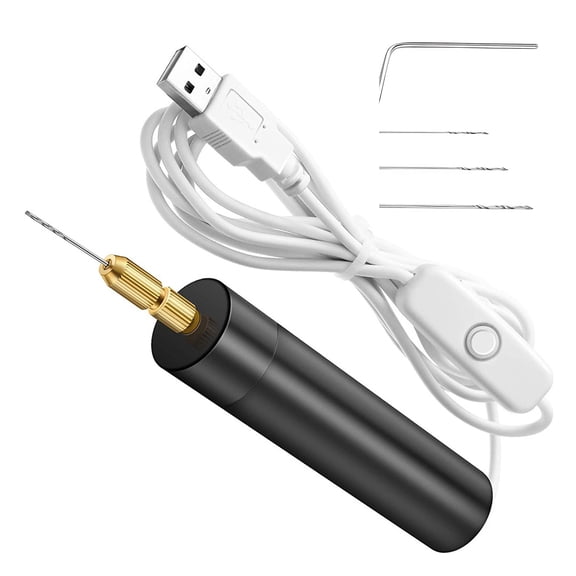 Small Size Cordless Power Drill With Multiple Drill Bit For DIYer Crafting Resin Bead Drilling Hole Punching