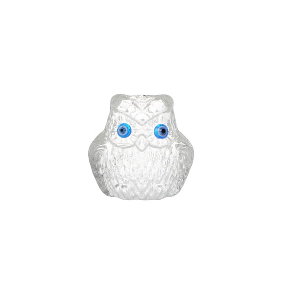 Small Size Crystal Owl Figurine Statues Collectible Home Table Decoration Ornamentfor Home Office Party Decor Collectible Shelf DisplayTransparent