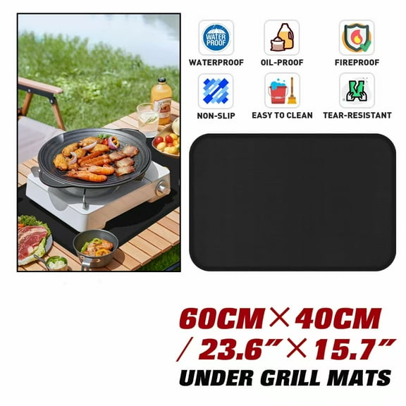 Small Size Silicone Counter Mats, Double Layer Fireproof Heat Insulation Protector, Suitable for Oven, Microwave and Coffee Maker