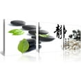 thumbnail image 1 of Small Size Traditional Chinese Painting of Zen Stones Canvas Prints 3 Panels Chinese Calligraphy Art Paintings Wall Art Poem Print Painting Framed 16x16inches 3pcs/set, 1 of 6
