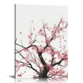 thumbnail image 1 of Small Size Traditional Chinese Painting of Birds on Canvas Prints Wood Framed Wall Art Plum Flowers Print Painting, 1 of 4
