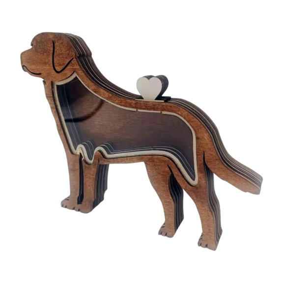 Small Size Wooden Box For Pet Hair Memorials Keepsakes Personality Design