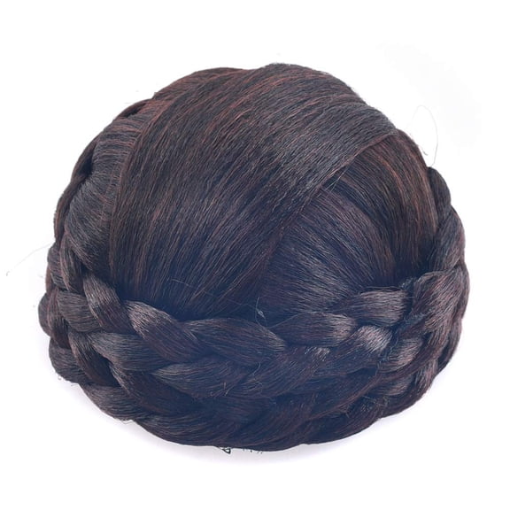 Small SizeSynthetic Hair Chignon Bun Donut Braided Hairpieces Scrunchie Clip in Hair Bun Extensions