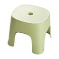 thumbnail image 1 of Small Sized Adult Low Stool, Compact Shoe Changing Bench for Home Entryway, Lightweight Plastic Step Stool for Room, Green, 1 of 5