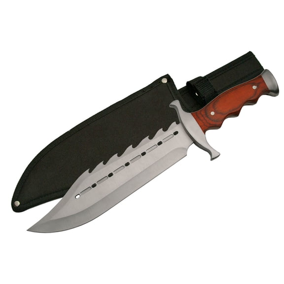 SZCO 4.75" Small Skinner Patch Knife, Full Tang Stainless Steel Blade with Burlwood Handle, Precision Fixed Blade Utility Tool with Leather Sheath for Hunting and Crafts