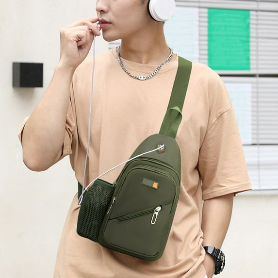 Small Sling Backpack Crossbody Sling Bag for Men Women, Chest Bag Daypack Fanny Pack Cross Body Bag for Outdoors Hiking Traveling