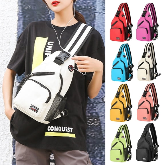 Small Sling Backpack Crossbody Sling Bag for Women and Mens Chest Bag Daypack Fanny Pack Cross Body Bag for Outdoors Hiking Traveling Blue