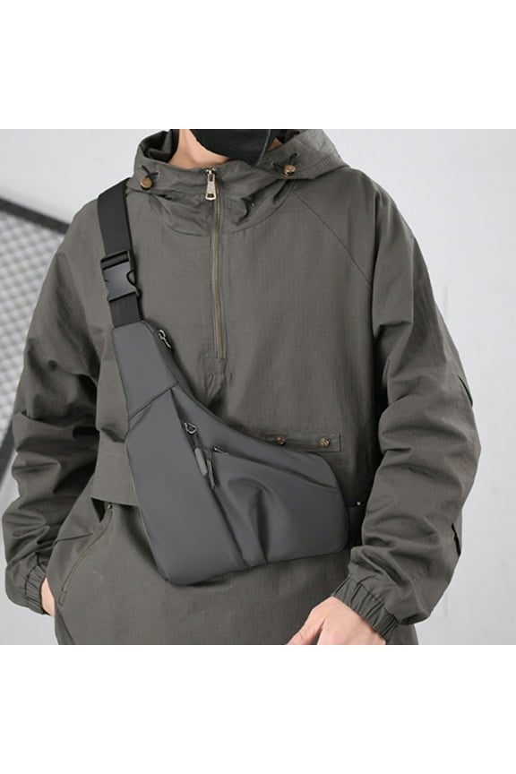 Small Sling Bag Crossbody Chest Backpack, Waterproof One Strap Shoulder Bag for Men and Women, Lightweight Travel Chest Pack, Adjustable Strap for Daily Walking Outdoor Hiking Cycling