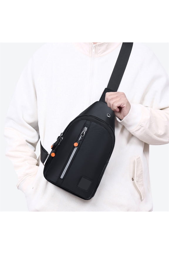 Small Sling Bag,Crossbody Chest Bag,Water Resistant Sling Pack,Travel Shoulder Bag,With Earphone Hole,Lightweight Daypack,Outdoor Hiking Bag,For Men And Women
