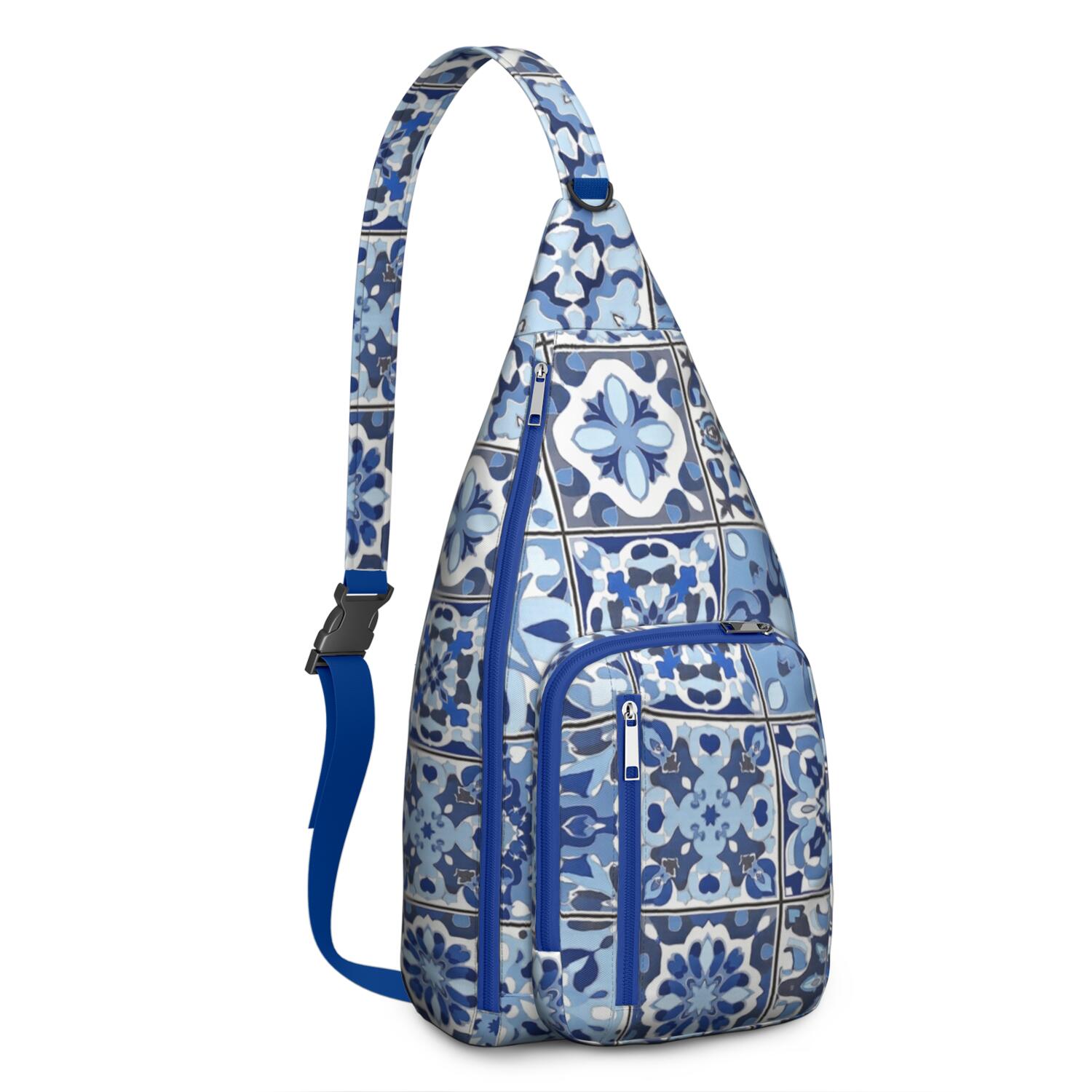 Small Sling Bag Crossbody Shoulder Backpack Gym Sports Travel Hiking Daypack Chest Bag Small Backpack for Travelers Office Workers Bohemian Tribal