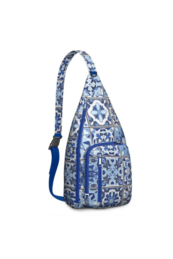 Small Sling Bag Crossbody Shoulder Backpack Gym Sports Travel Hiking Daypack Chest Bag Small Backpack for Travelers Office Workers Bohemian Tribal