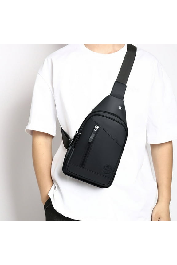 Small Sling Bag Men Women Crossbody Bag Shoulder Bag With Headphone Hole Hiking Travel Camping Outdoor Travel Business Trip Large Capacity