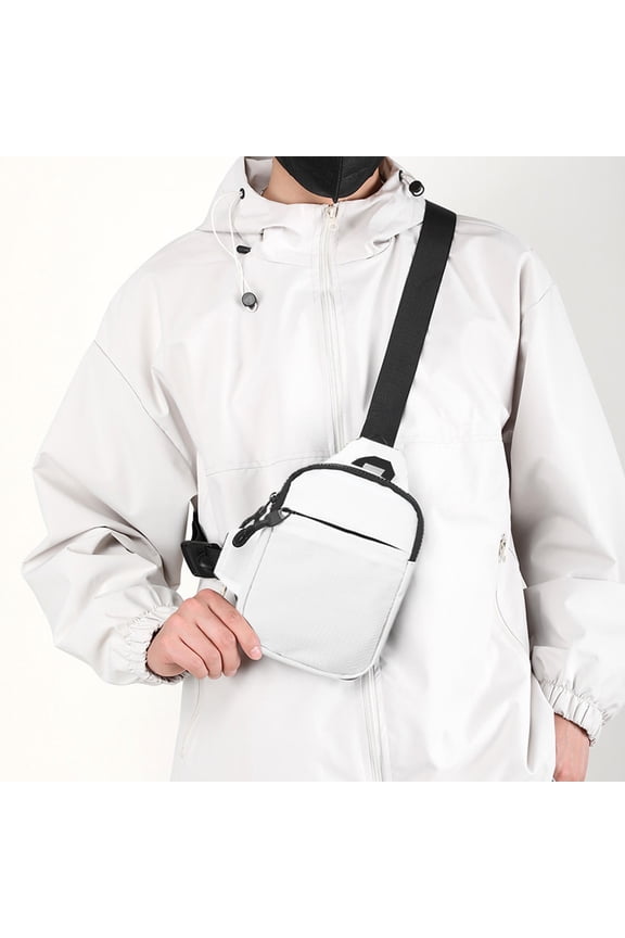 Small Sling Bag for Men Women,Crossbody Chest Bag,Lightweight Shoulder Purse,Travel Waist Pack,Anti Theft Bum Bag,RFID Blocking Phone Bag,with Earphone Hole,Daypack