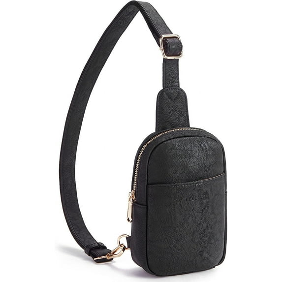 Small Sling Bag for Women Leather Crossbody Fanny Packs Chest Bag for Women