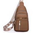 thumbnail image 1 of Small Sling Bag for Women Vegan Leather Fanny Pack Crossbody Bag for Women Casual Daypack for Travel Chest Bag Green, 1 of 7