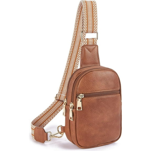 Small Sling Bag for Women Vegan Leather Fashionable Fanny Pack Crossbody Bags for Women Chest Bag for Travel