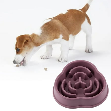 Small Slow Feeder Cat Dog Bowls, Puzzle Dog Bowl with Anti-, Pet Food Bowls for Fast Eaters,Interactive Dog Feeding Dishes to Slow Down Eating, Bloat Stop Bowls for Small Medium Dogs and Cats