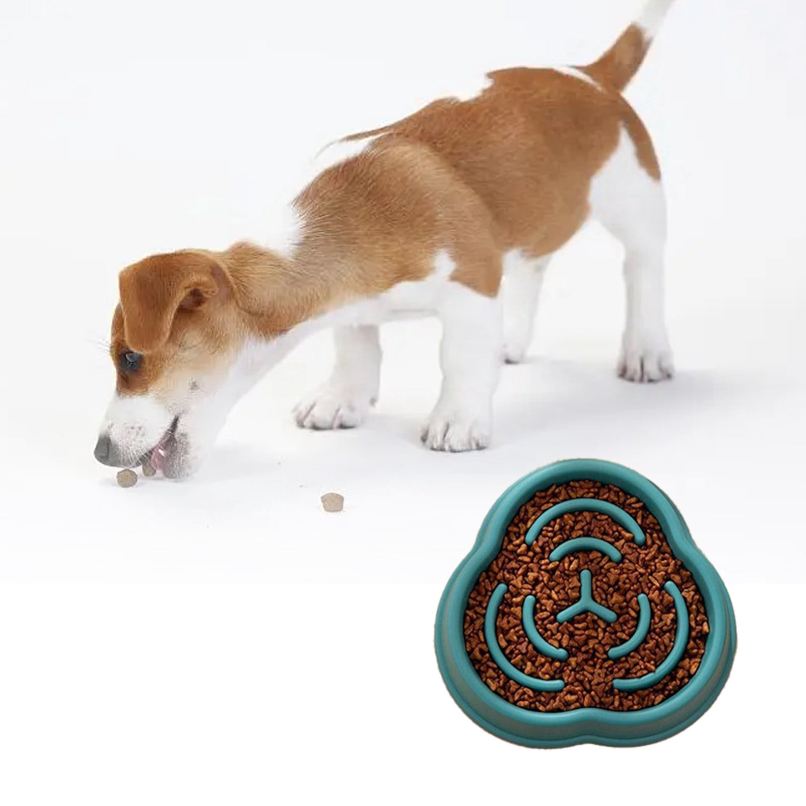 Picture of Small Slow Feeder Cat Dog Bowls, Puzzle Dog Bowl with Anti-, Pet Food ...