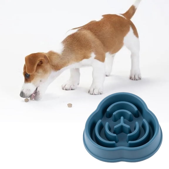 Small Slow Feeder Cat Dog Bowls, Puzzle Dog Bowl with Anti-, Pet Food Bowls for Fast Eaters,Interactive Dog Feeding Dishes to Slow Down Eating, Bloat Stop Bowls for Small Medium Dogs and Cats