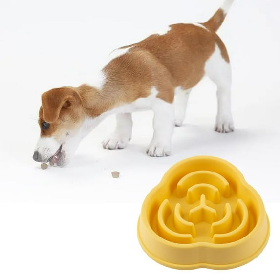 Small Slow Feeder Cat Dog Bowls, Puzzle Dog Bowl with Anti-, Pet Food Bowls for Fast Eaters,Interactive Dog Feeding Dishes to Slow Down Eating, Bloat Stop Bowls for Small Medium Dogs and Cats