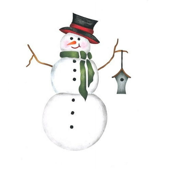 Small Snowman Wall Stencil SKU #2158 by Designer Stencils