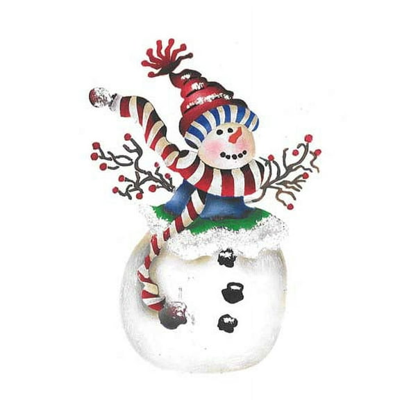 Small Snowman with Cap Stencil 3642 by Designer Stencils