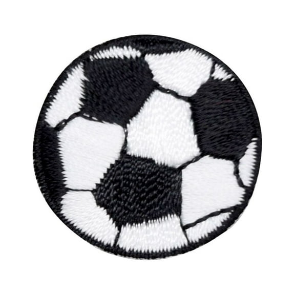 Small Soccer Ball - Iron on Applique/Embroidered Patch