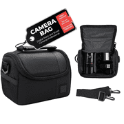 Small Soft Padded Camera Bag for DSLR Camera Bag Small, Camera Equipment Carrying Case, Gadget Bag With Shoulder Strap, Lightweight Case, Crossbody Camera Case
