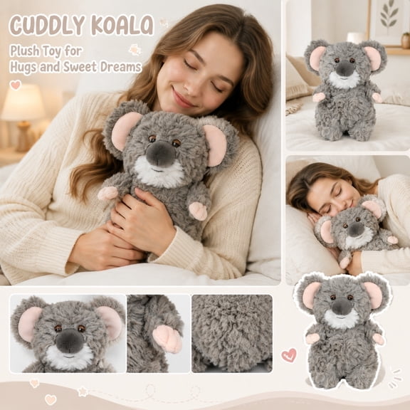Small Soft Plush Bag Decoration Key Accessory, Birthday Gift, Student Shower Gift, Christmas Plush, Birthday Plush, 5X2.5 Inch 1Pc Tiny Sleepy Koala Stuffed Charm Made of Premium