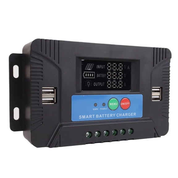 Small Solar Charge Controllers Color LCD 20A Charging Weather Resistant for Home