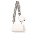 thumbnail image 1 of Small Solid Color Shoulder Bag for Women Zipper Crossbody Bags PU Leather Satchel with Detachable Coin Pouch for Daily Use Commuting Shopping, 1 of 7