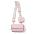 thumbnail image 1 of Small Solid Color Shoulder Bag for Women Zipper Crossbody Bags PU Leather Satchel with Detachable Coin Pouch for Daily Use Commuting Shopping, 1 of 8