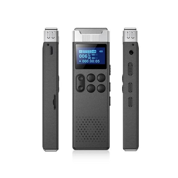 Small Sound Activated Voice Recorder External Horn Speaker, Noise Reduce Sound Dictaphone ,Excellent Sound Quality