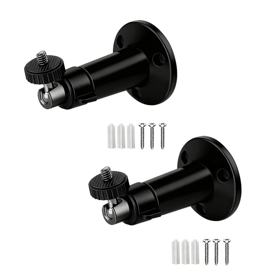 Small Space Camera Wall Mount Support With 360 Degree Rotation And Tilt Adjustment For Complete Surveillances Coverage