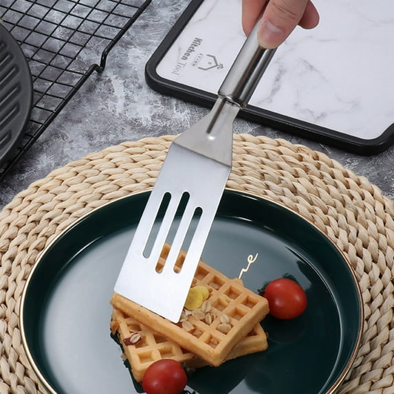 Small Spatula, Mini Serving Spatula, Stainless Steel Metal Spatulas,Cutter and Serve Turner for Kitchen,for Serving and Flipping Cooking Pancakes Desserts Cookies Eggs Lasagna