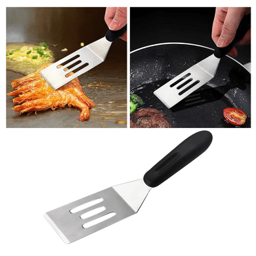Small Spatula Professional Mini Serving Spatula, Stainless Steel Metal Spatula Set, Cutter and Serve Turner for Kitchen, Flipping or Cooking for Brownie, Cookie, Lasagna, Pancakes or Cake etc.