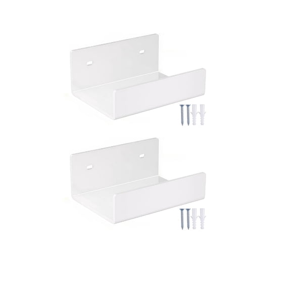 Small Speaker Wall Shelf Set of 2 in Acrylic Speaker Bracket for Bedroom Wall