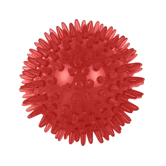 Small Spike Ball Dog T-oys 2.6 Inch, High-Bounce Squeaky Fetch Ball with Teeth Cleaning Bumps, Floating Water Chew for Small Breeds, Durable and Interactive