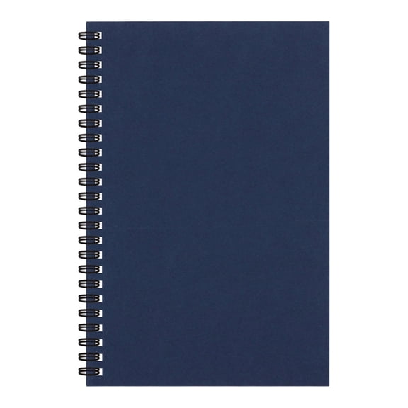 Small Spiral Notebook,Lined Spiral Journal College Ruled Notebook,Wire Bound,50 Sheets Spiral Notebook,5.5 X 8.2 Inch Hardcover Notepads,Lined Travel Writing Journal Notepad for Office,Blue