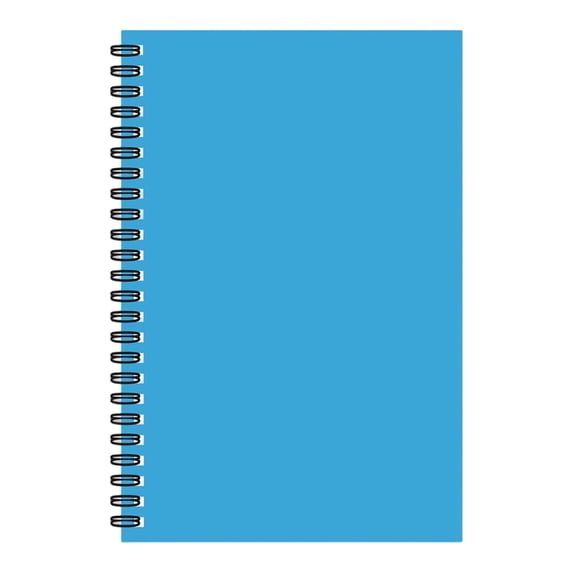 Small Spiral Notebook,Lined Spiral Journal College Ruled Notebook,Wire Bound,50 Sheets Spiral Notebook,5.5 X 8.2 Inch Hardcover Notepads,Lined Travel Writing Journal Notepad for Office,Sky Blue