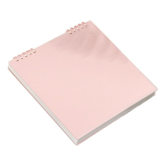 Small Spiral Notebooks,Refillable Top Bound Spiral Notebook,Journal Notebook Memo Notepads,7.56X7.87 Inch Graph Ruled Paper Writing Journals,Heavy-Duty Hardcover Refillable Notebooks,Pink