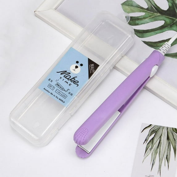 Mini Flat Iron Hair Straightener,2 in1 Hair Straightener and Hair Curlers Iron,Tiny and Light Size is Suited for Kids, Travel, Short Hairs, Bangs,Hair Tail,Beard and Men's Short Hair
