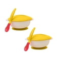 thumbnail image 1 of Clearance Tableware under $7 Non Slip Temperature Sensitive Binaural Sippy Bowl Baby Sippy Bowl With Lid With Soft Head Spoon Training Bowl, 1 of 6