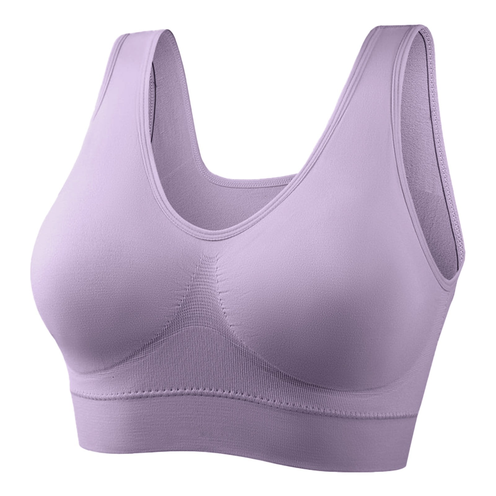 Lemedy Women Strappy Sports Bras Padded Medium Support Yoga Workout Tank Top  (S, Lavender) at  Women's Clothing store
