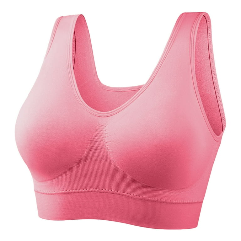 Small Sports Bra with Padding Large Size Underwear No Steel Ring Thin Style  Bra Sports Yoga Underwear No Binding Underwear Sports Bras for Women Light  