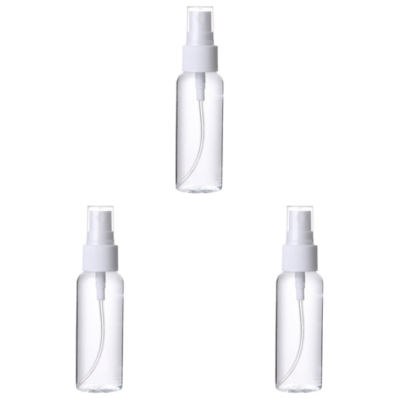 Small Spray Bottle , 100ML Clear Empty Fine Mist Travel Size Mini Bottle, Pump Spray Cap Refillable Liquid Containers for Cosmetic1.69 fl oz (50 ml)3PCS