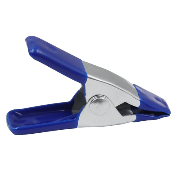 Small Spring Clamp for Woodworking, Backdrop Clip, Mini Clamp for Crafts, Photography Studio and Muslin Backdrop, Metal Heavy Duty Clamp, (Blue) 1.96x1.18"