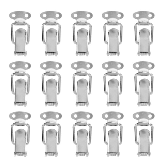 Small Spring Loaded Clasp Lock 1.7x0.8 in / 43x21 mm Iron Duckbill Buckle Latch 20 Sets