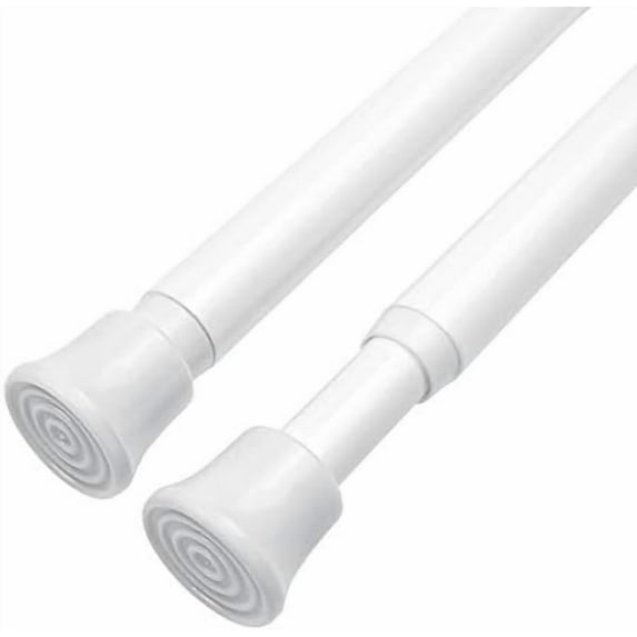 Small Spring Tension Curtain Rod, Adjustable Spring Tension Rod 28 to ...