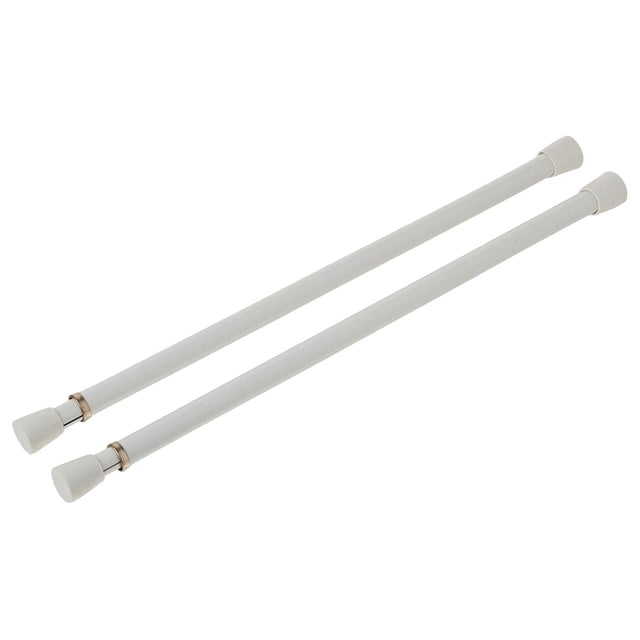 Small Spring Tension Window Curtain Rods, 12 to 20Inch Adjustable